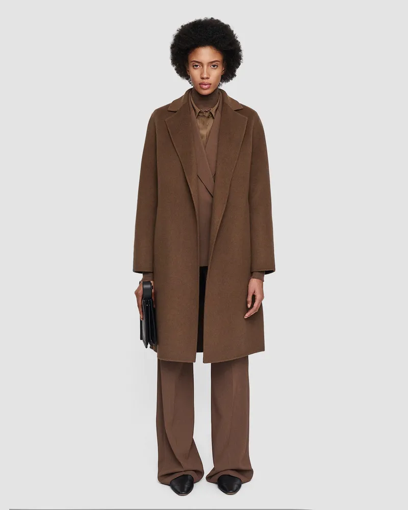 Joseph Double Face Cashmere Cenda Long Coat Arabica