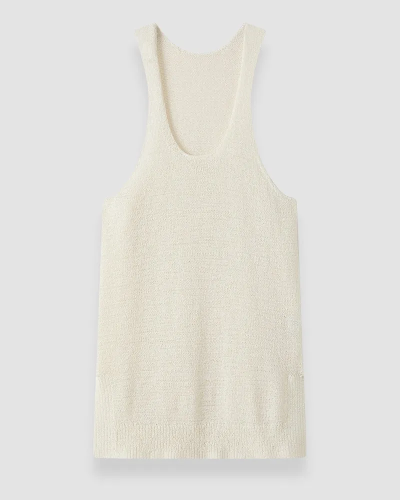 Joseph Nahra Open Cotton Knit Dress White