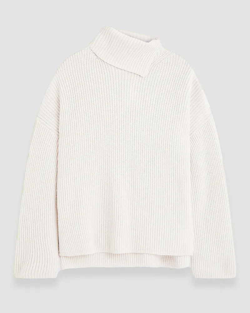 Joseph Light Cardigan Stitch High Neck Jumper - XXS 