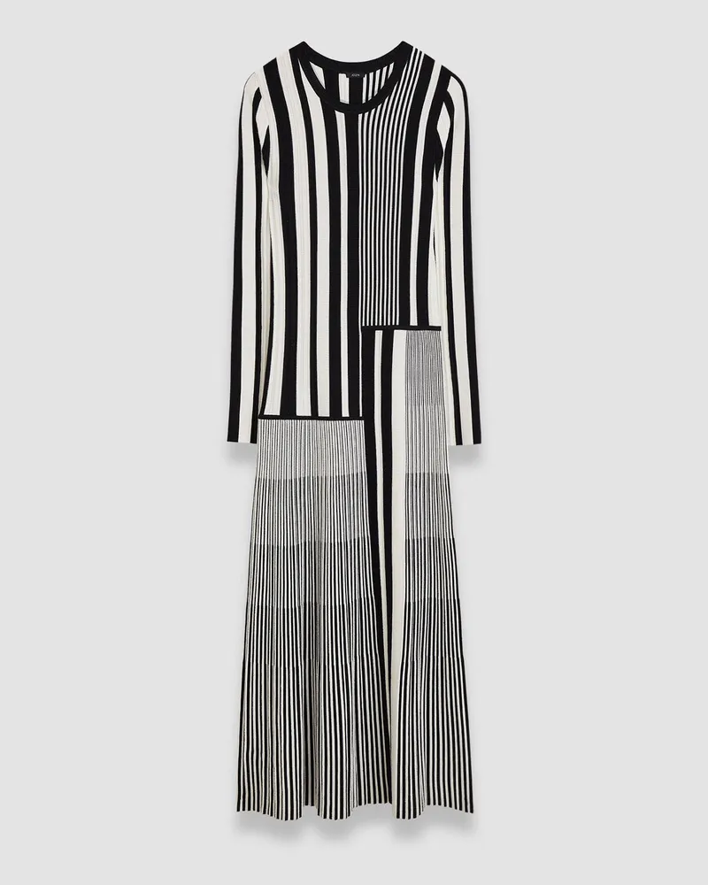 Joseph Stripes and Pleats Dress Multicolour