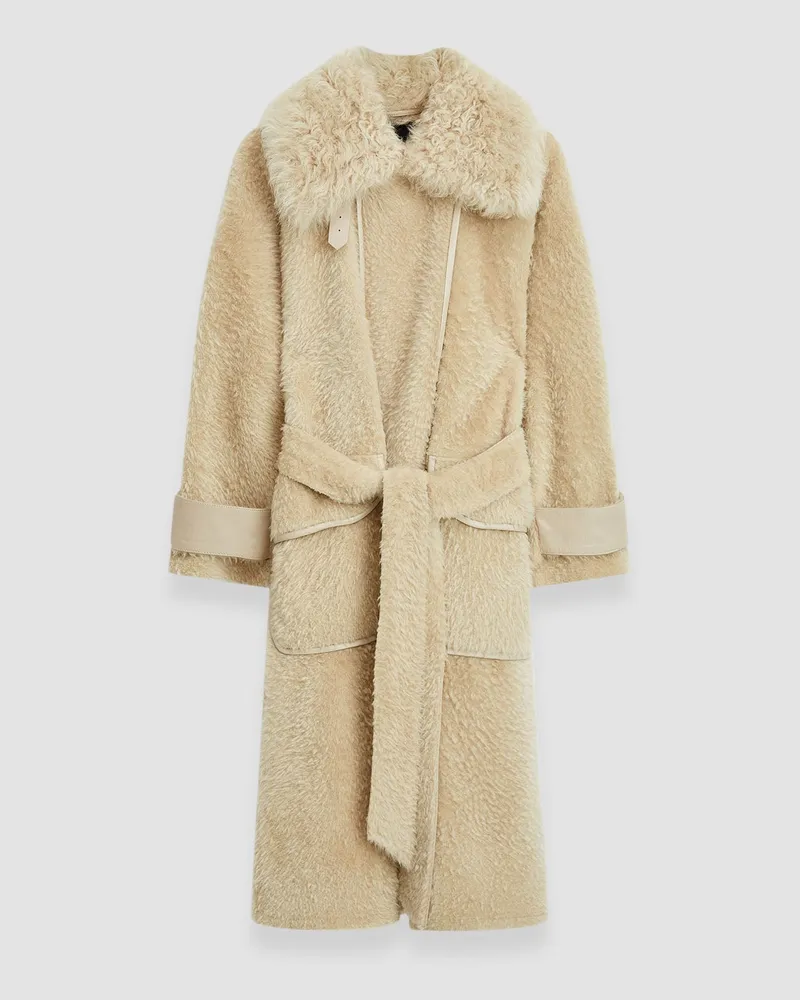 Joseph Textured Shearling Denis Coat - 40 