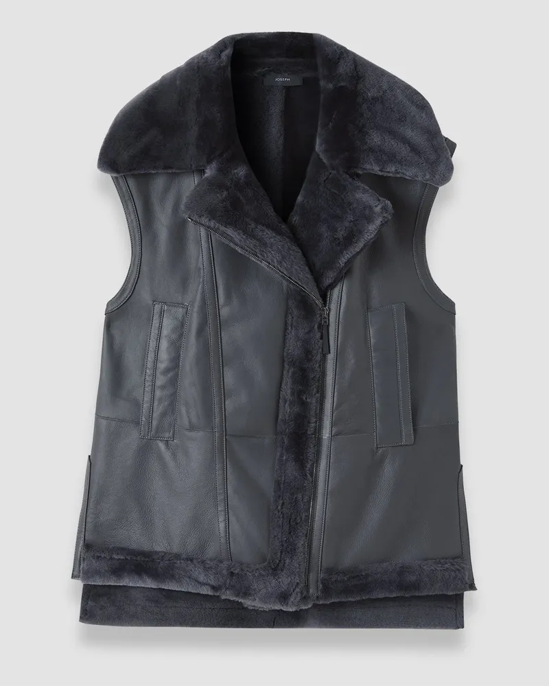 Joseph Marc Soft Shearling Gilet - 40 