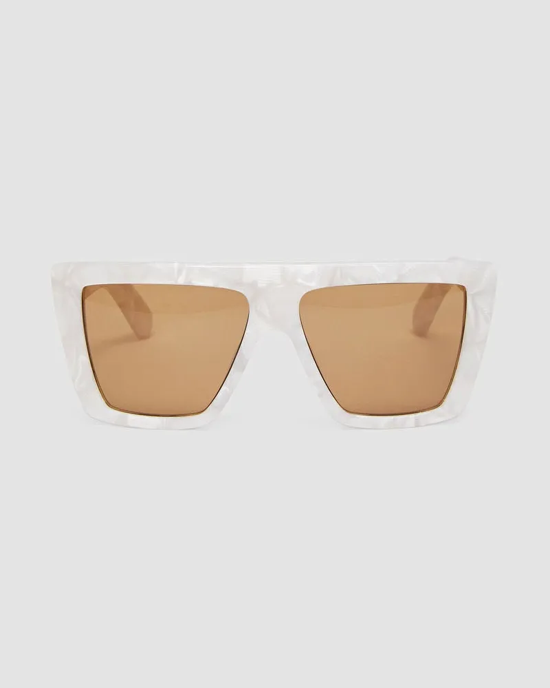Joseph Square Sunglasses White