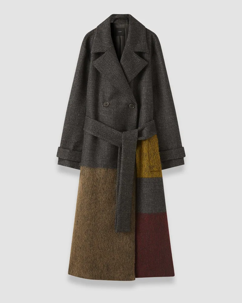 Joseph Merton Overlay Wool Coat - 40 
