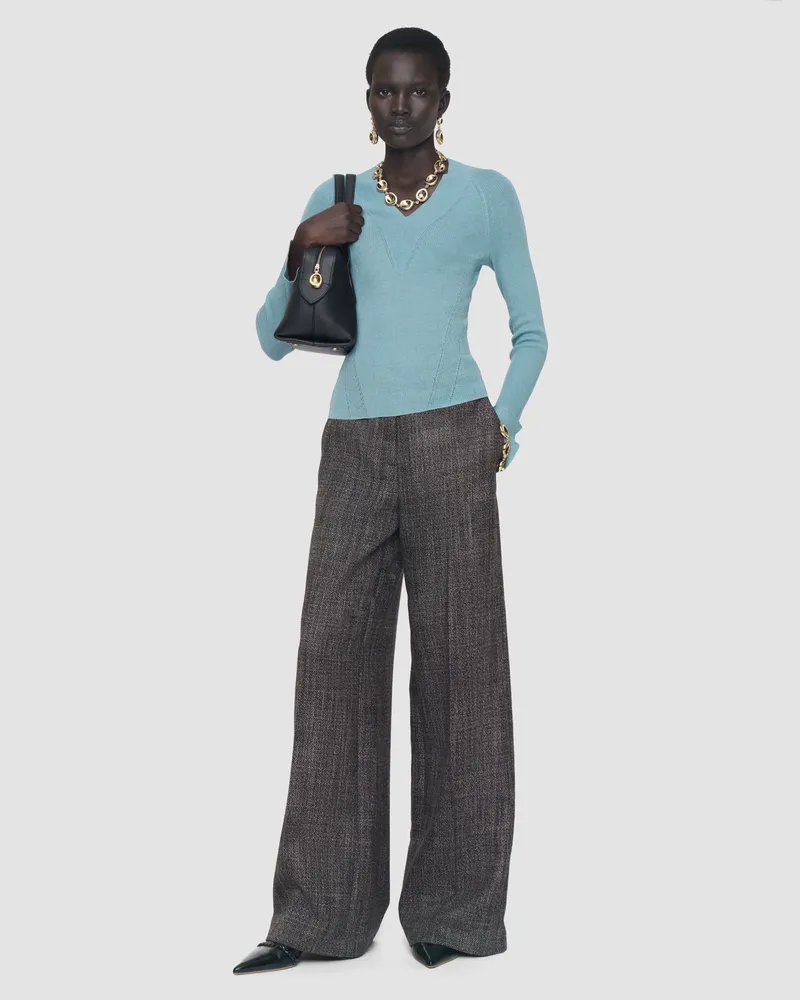 Joseph Harti Linen Blend Knit Top - XXS 