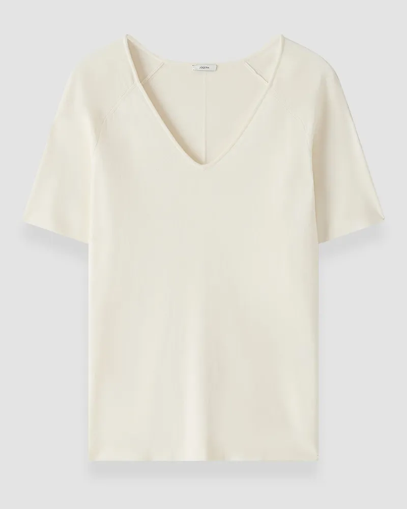 Joseph Elly Silk Stretch V Neck Top - XXS 