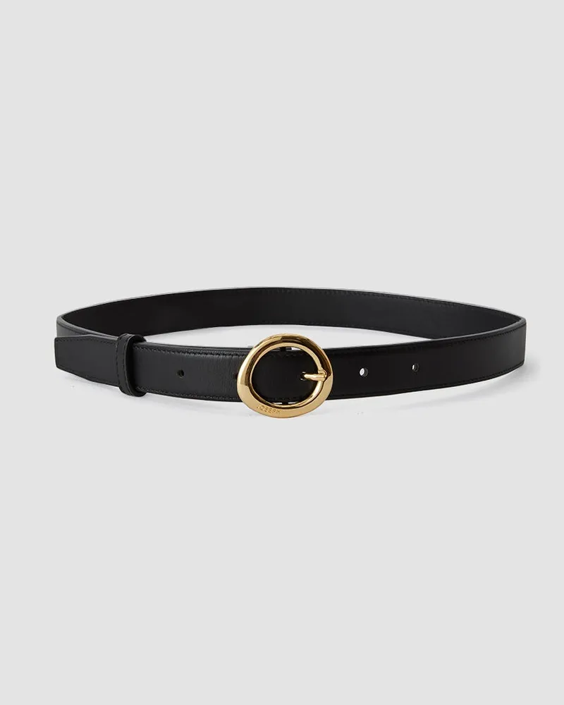 Joseph Rene Leather Belt Black