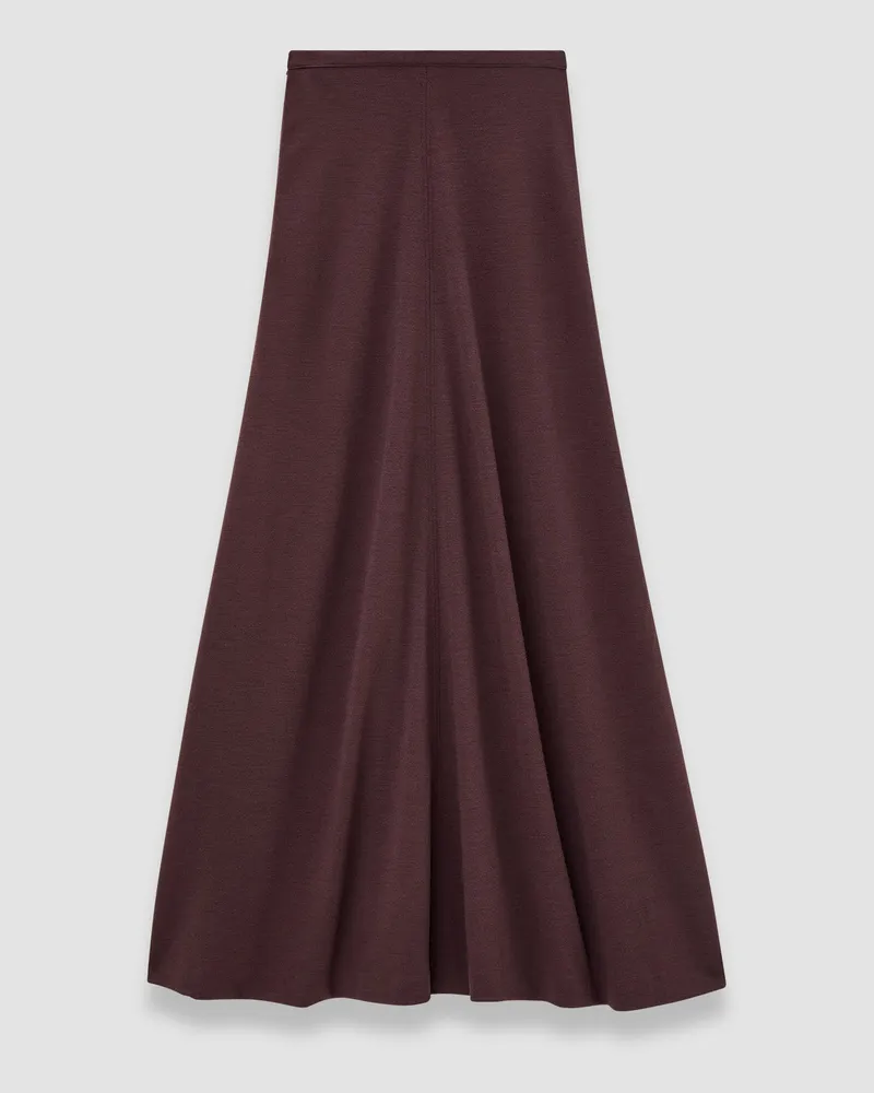 Joseph Wool Jersey Maxi Skirt Purple