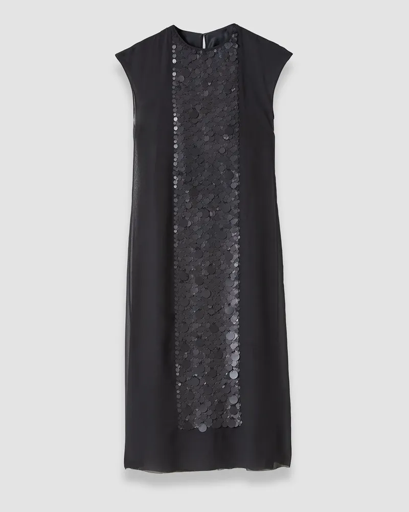 Joseph Boulle Two-Piece Chiffon Sequin Dress Black