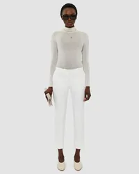 Joseph Light Gabardine Stretch Bing Court Trousers Ivory