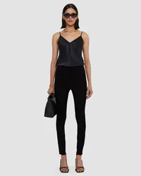 Joseph Suede Stretch Leggings Black