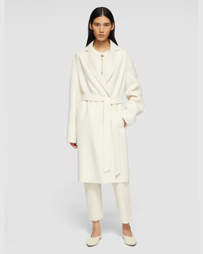 Joseph Double Face Cashmere Cenda Long Coat Ivory