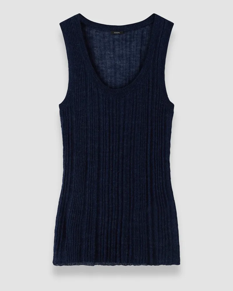 Joseph Ycaza Sheer Wool Rib Vest - XXS 