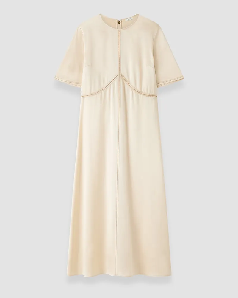 Joseph Aura Silk Satin Dress - Shorter Beige