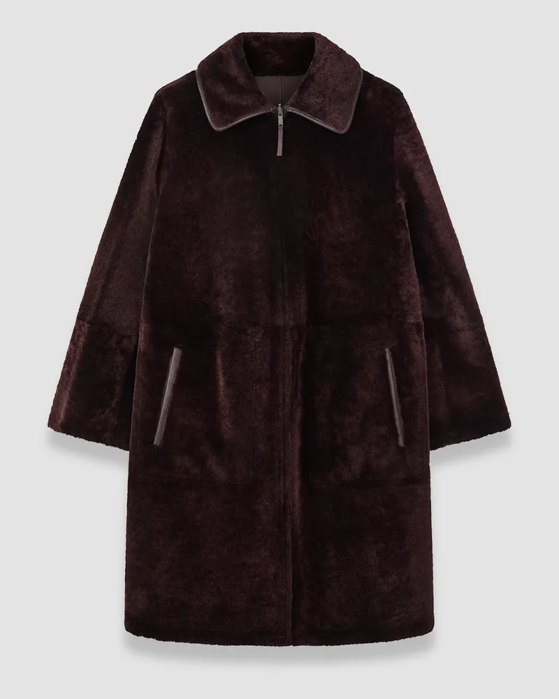 Joseph Caspian Soft Shearling Reversible Coat - 44 