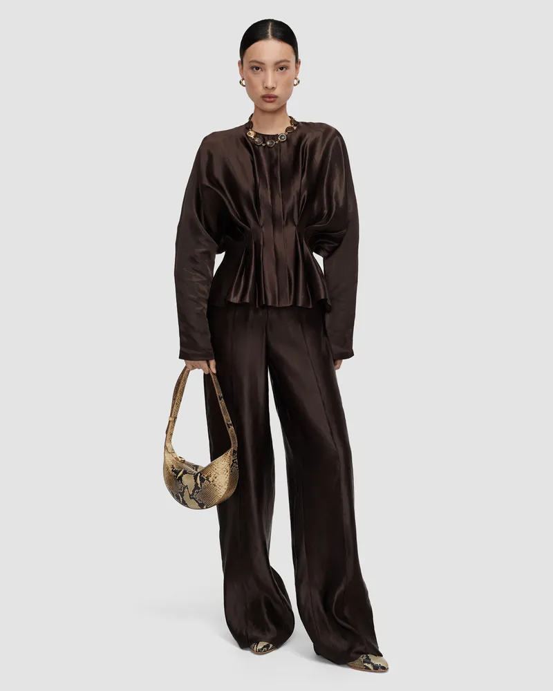 Joseph Eris Silk Linen Blend Blouse - 44 