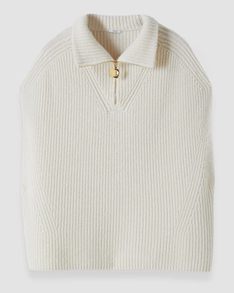 Joseph Raffet Fisherman Rib Cashmere Vest - XXS 