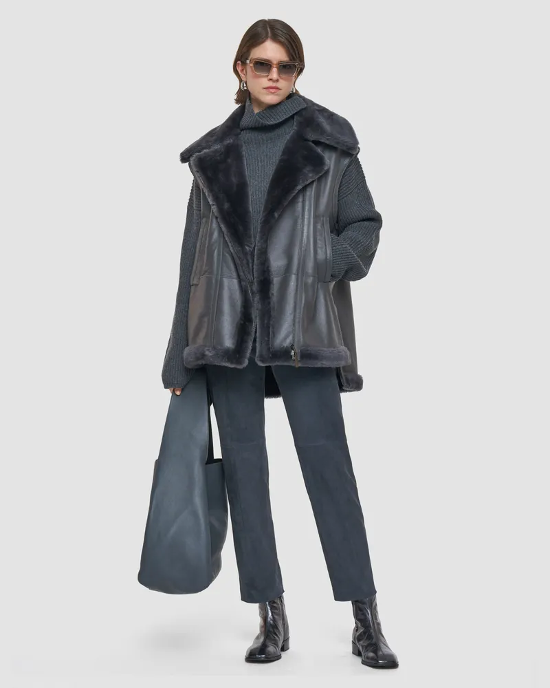 Joseph Marc Soft Shearling Gilet - 42 