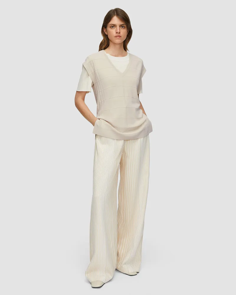 Joseph Viscose Grid Knit Top - XXS 