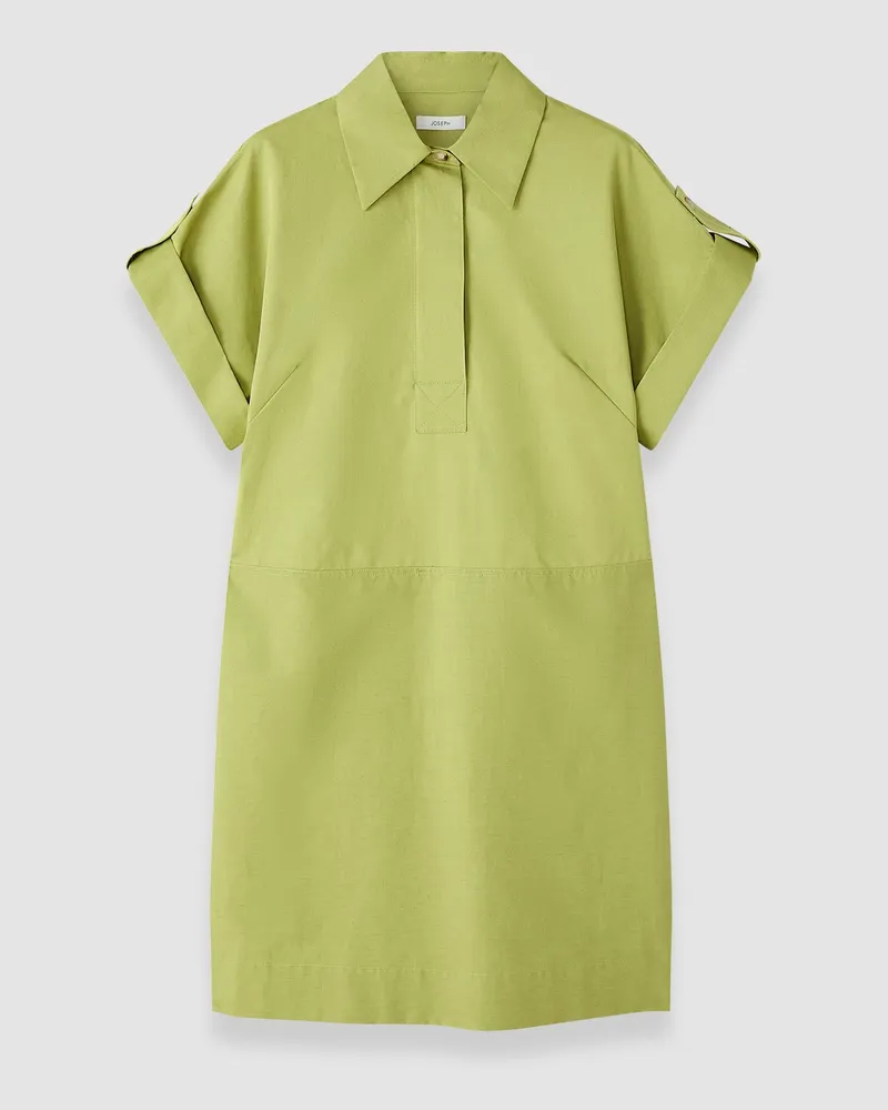 Joseph Ali Cotton Linen Dress Green