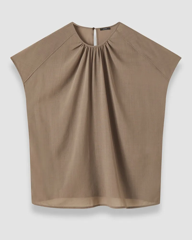 Joseph Broca Sheer Fine Wool Blouse - 44 