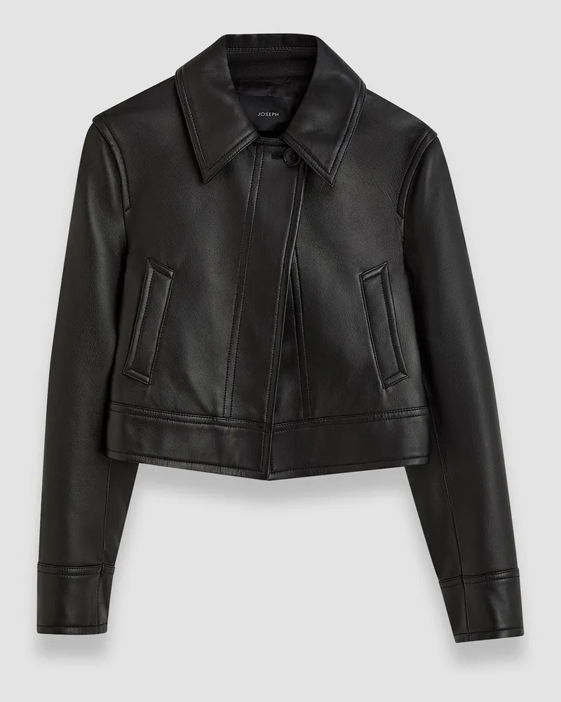 Joseph Caron Nappa Leather Jacket - 38 