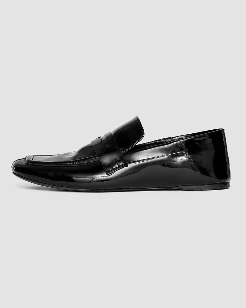 Joseph Patent Leather Loafers Black