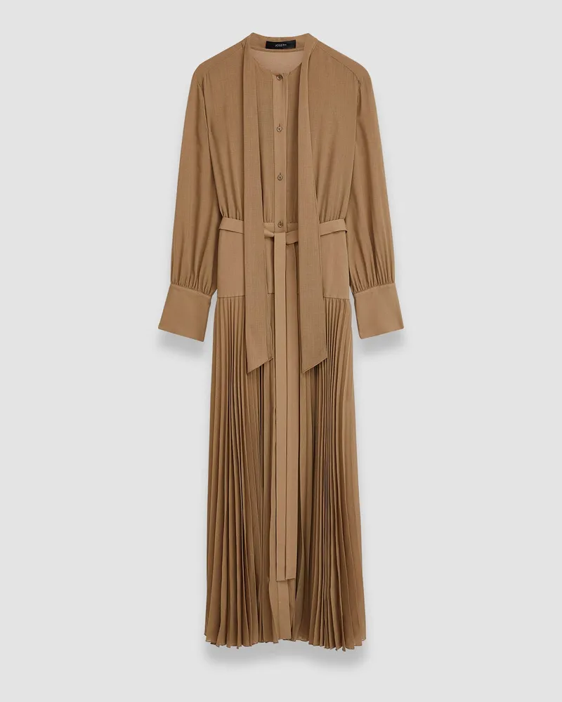 Joseph Light Voile Lisa Dress - Shorter Beige