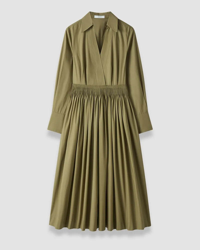 Joseph Kathe Cotton Poplin Dress - Shorter Green