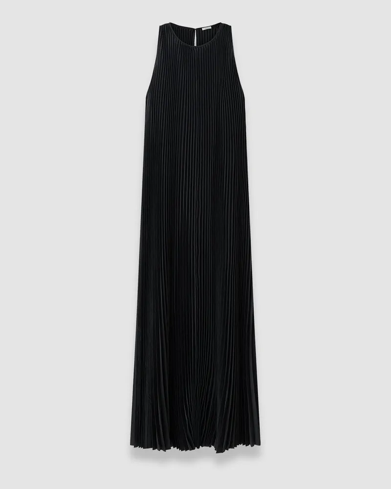 Joseph Chenes Silk Blend Pleated Dress - Shorter Black