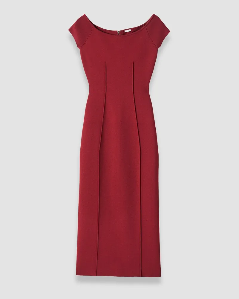 Joseph Foin Compact Milano Knit Dress Red