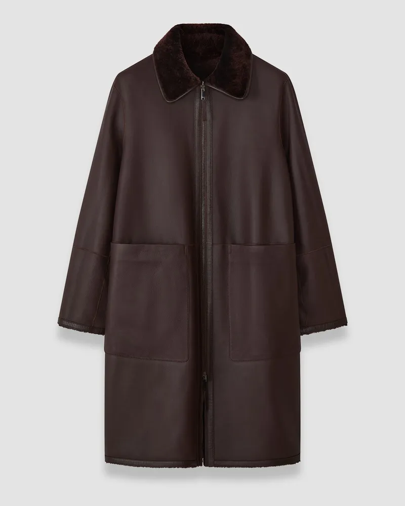 Joseph Caspian Soft Shearling Reversible Coat - 44 