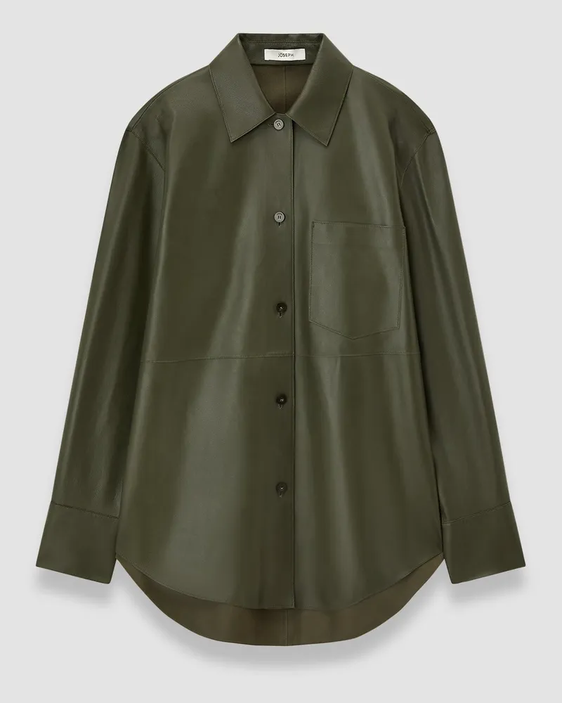 Joseph Penna Soft Nappa Leather Overshirt - 44 