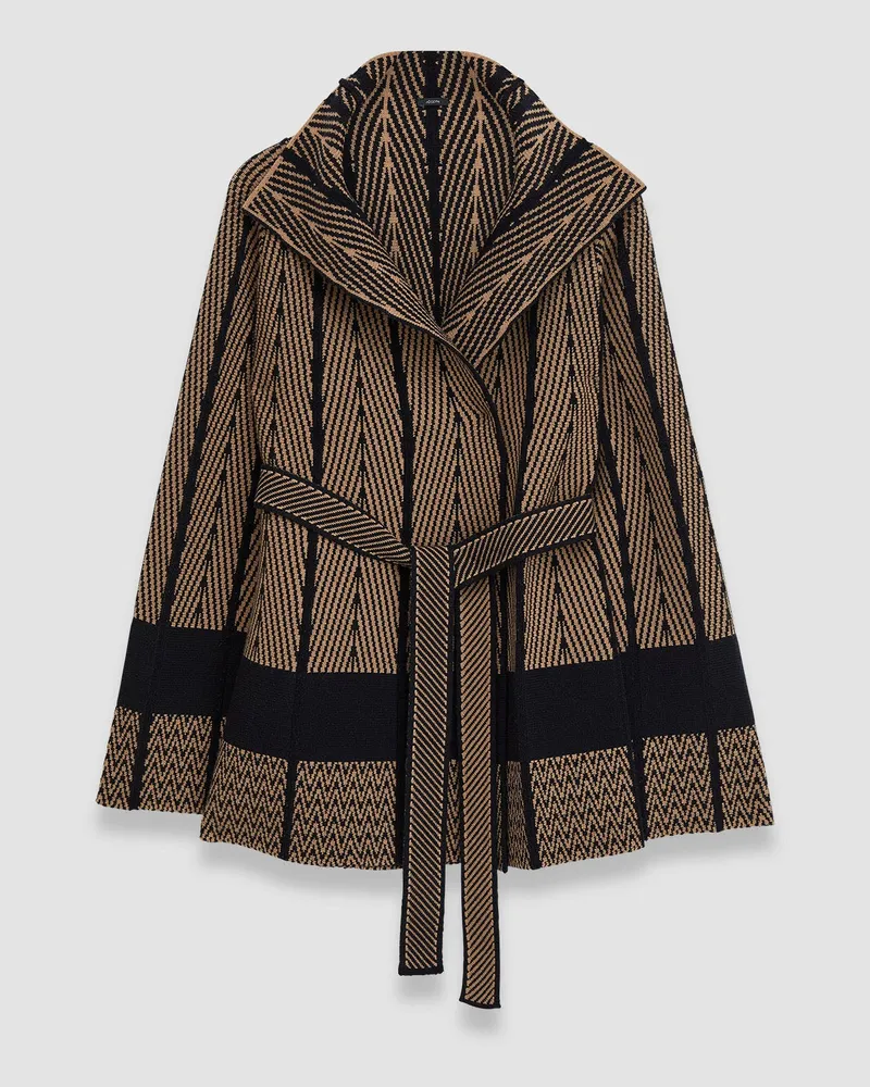 Joseph Chevron Jacquard Knitted Jacket - Regular / XL 