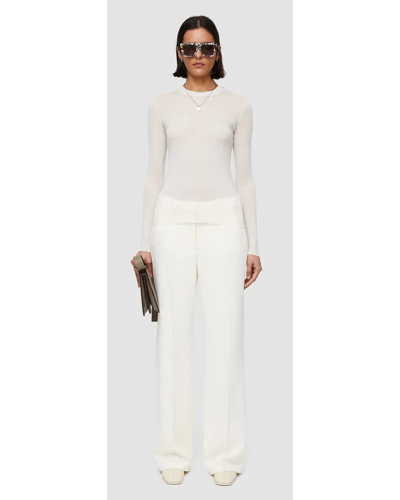 Joseph Cashair Round Neck Jumper Ivory