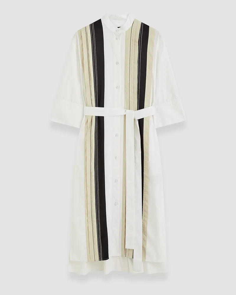 Joseph Mederic Poplin Colour Block Dress White