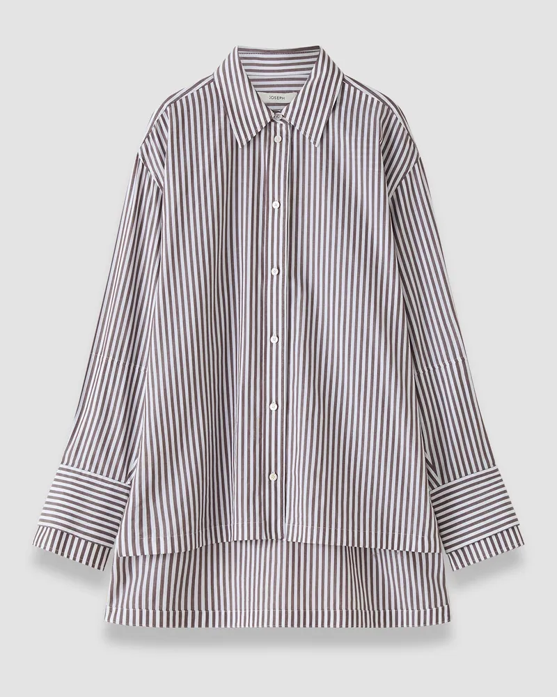 Joseph Theia Cotton Stripe Shirt - 44 