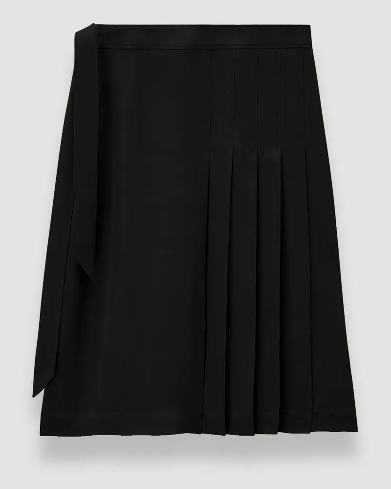 Joseph Jeanne Light Crepe Skirt Black