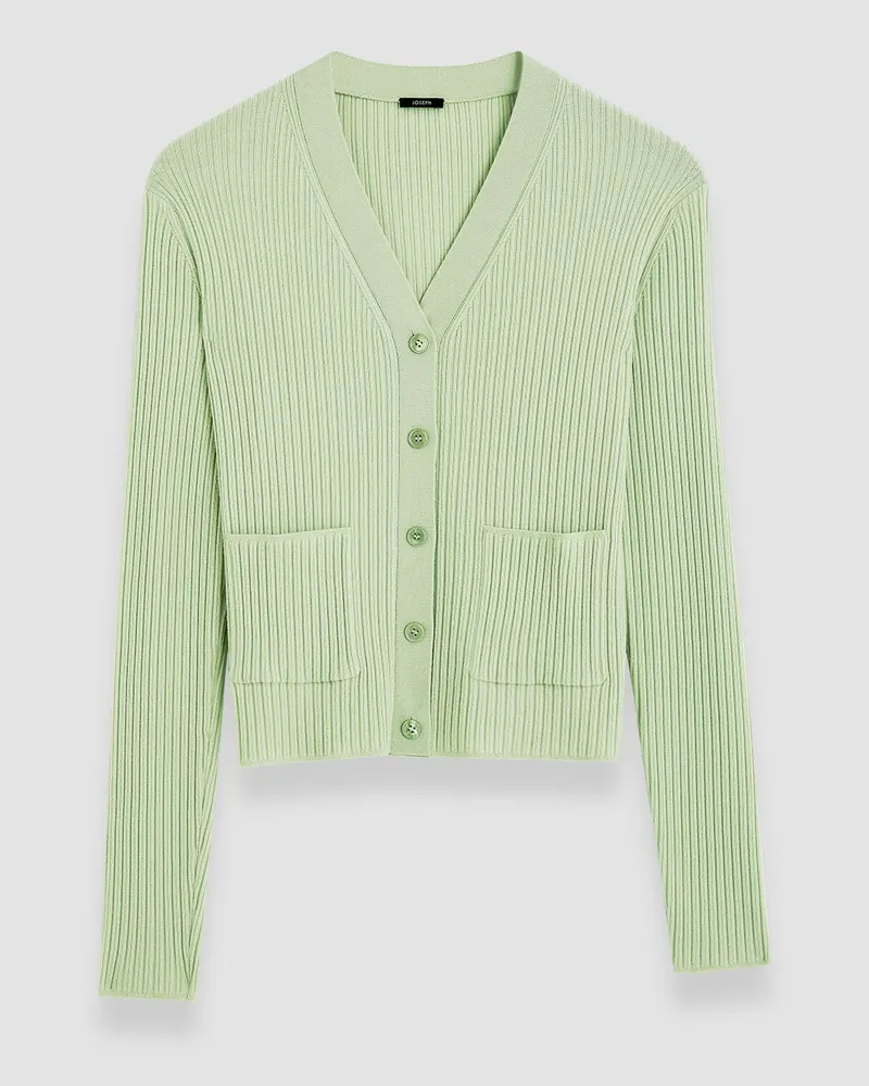 Joseph Fine Merino Rib Cardigan - XXS 
