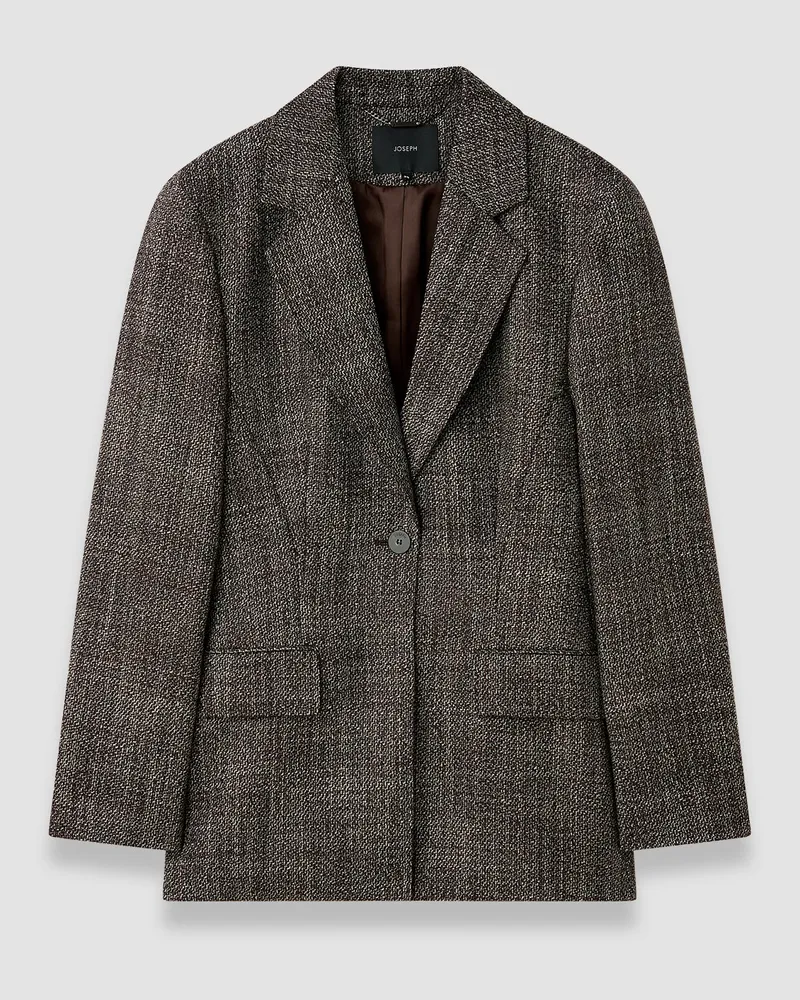 Joseph Fallon Textured Tailoring Wool Jacket - 44 