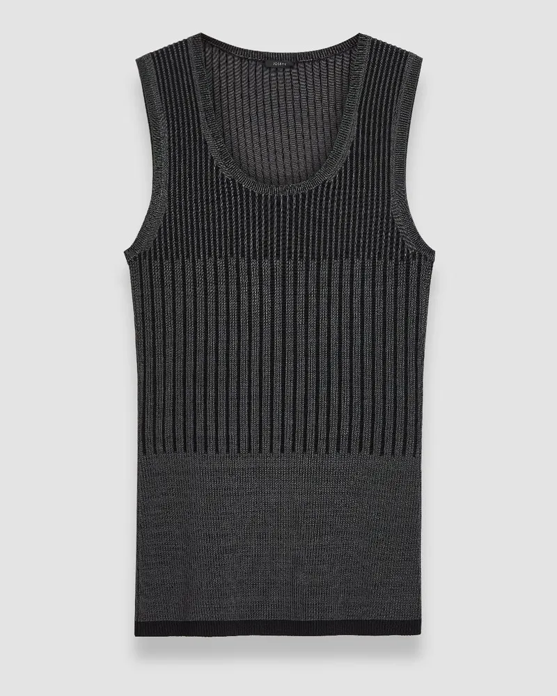 Joseph Bi-Colour Rib Tank Top - XXS 