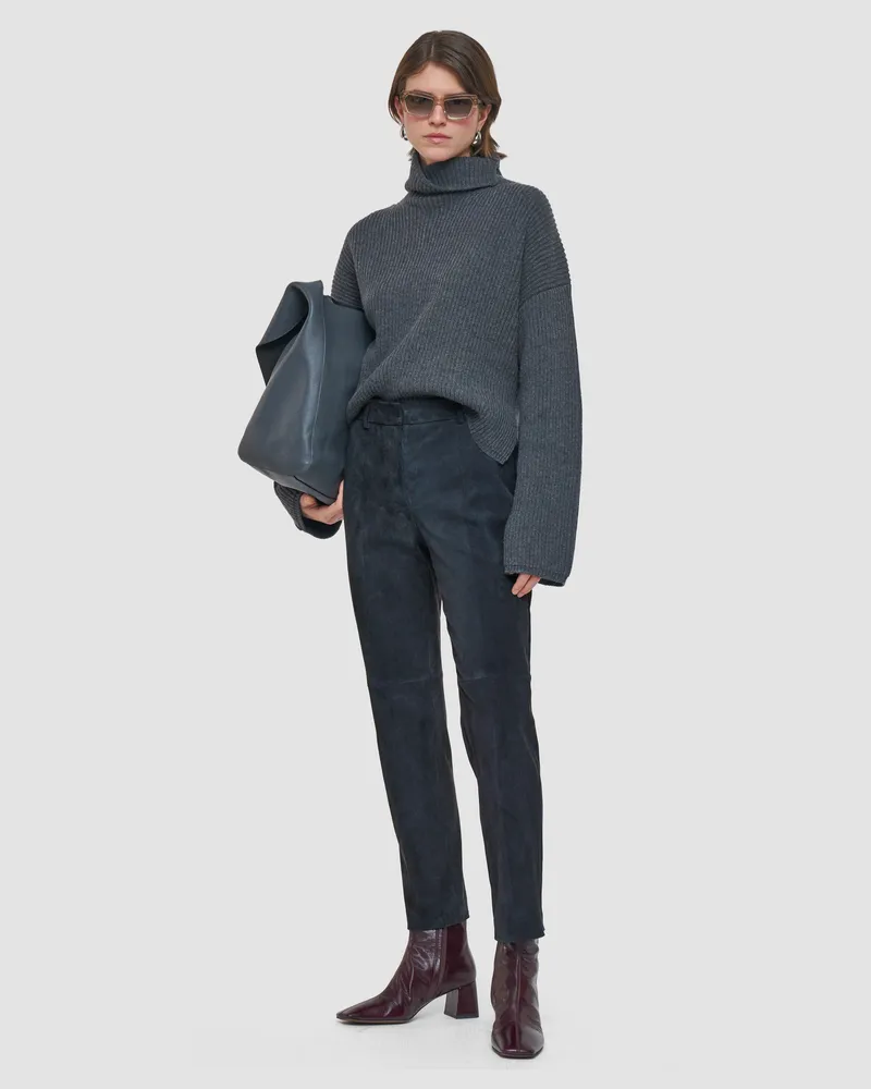 Joseph Coleman Suede Stretch Trousers - 44 