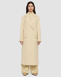 Joseph Bonded Tailoring Wool Stretch Chantin Coat Safari