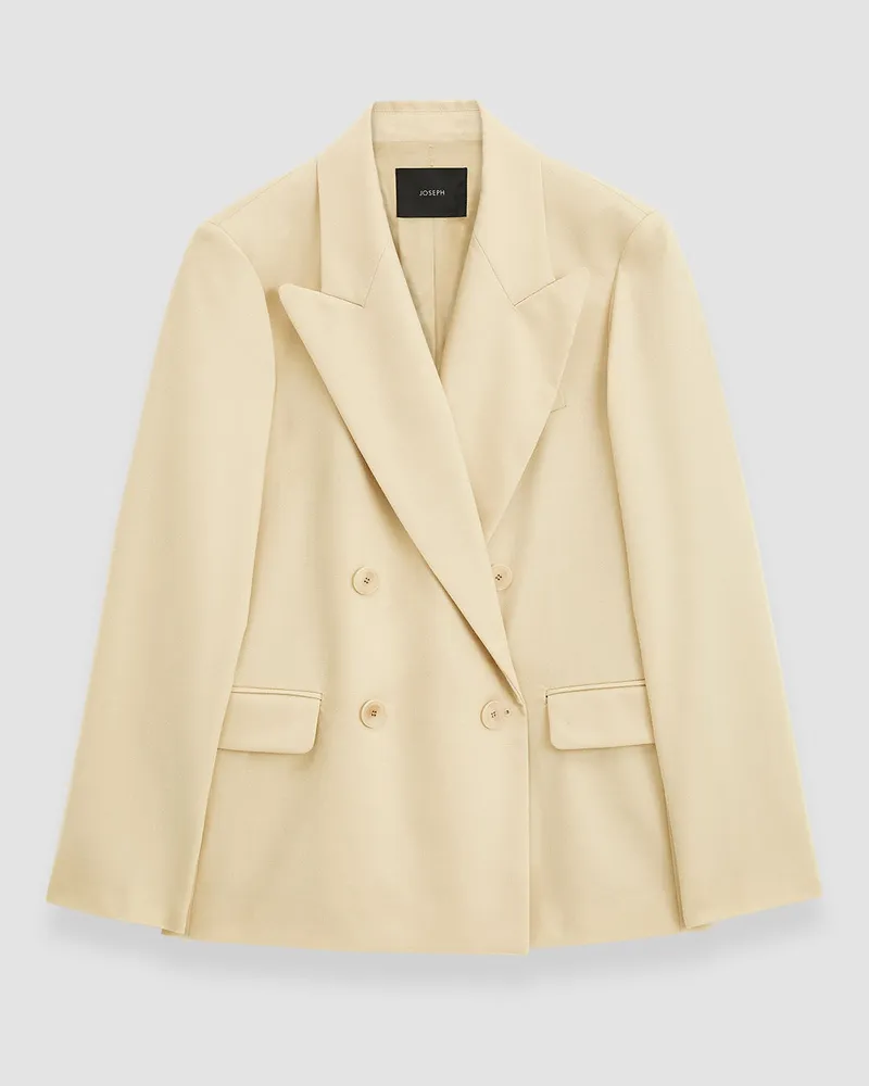 Joseph Light Wool Flannel Jaden Jacket - 34 