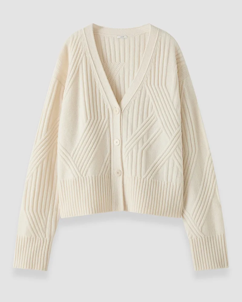 Joseph Aristea Soft Wool Rib Cardigan - XXS 