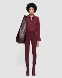 Joseph Suede Stretch Leggings Merlot