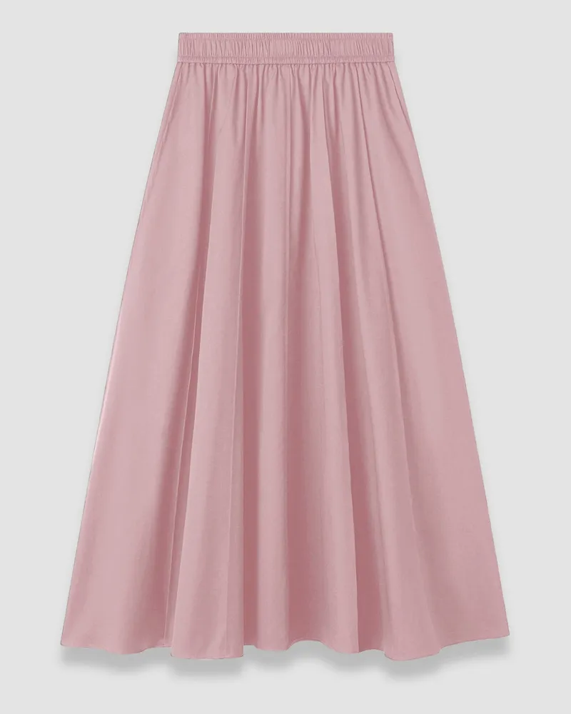 Joseph Manar Cotton Sateen Skirt Pink