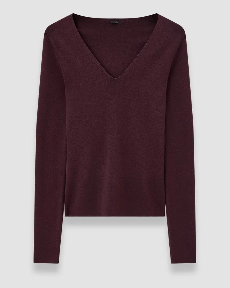 Joseph Silk Stretch V Neck Top - XXS 