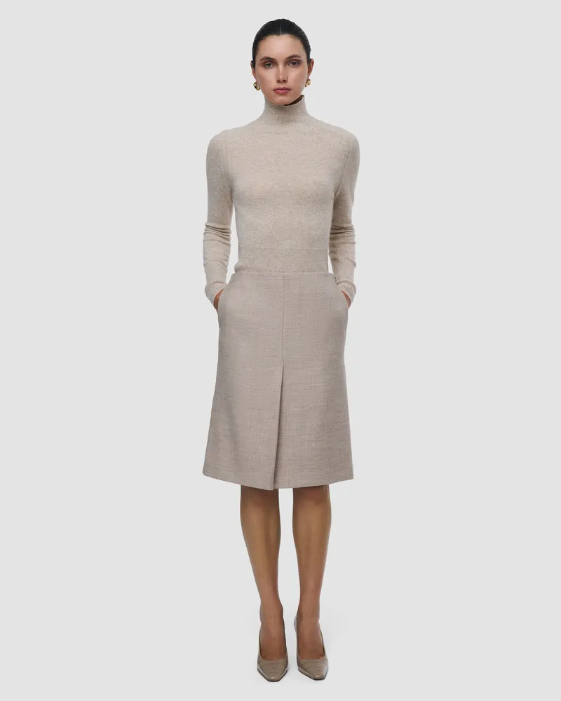 Joseph Duggan Virgin Wool Skirt White