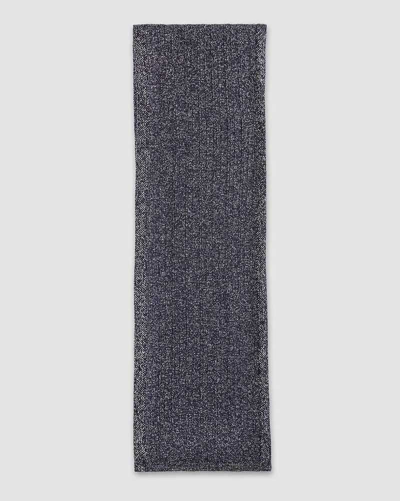 Joseph Lurex Knit Scarf Purple